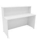 Ver imagem 5 de Balcão Atendimento Recepção Consultório 1400x600 Netmobil - Branco