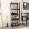 Estante para Livros Industrial 187cmx60cm 5 Prateleiras Kuadra - 1
