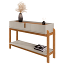 Ver imagem 3 de Aparador Buffet para Sala de Jantar e Estar Lizz 2 Gavetas e Pés Madeira Maciça Casa D