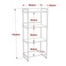 Estante para Livros Industrial 145cmx60cm 4 Prateleiras Kuadra - 4