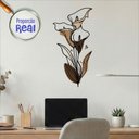 Ver imagem 1 de Adesivo Floral Boho Marrom Estilo Nórdico 30x60 Minimalista Mod.04
