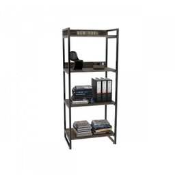Estante para Livros Industrial 145cmx60cm 4 Prateleiras Kuadra - 2