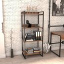 Ver imagem 1 de Estante para Livros Industrial 145cmx60cm 4 Prateleiras Kuadra