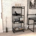 Ver imagem 1 de Estante para Livros Industrial 104cmx60cm 4 Prateleiras Kuadra