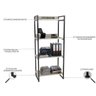 Estante para Livros Industrial 145cmx60cm 4 Prateleiras Kuadra - 5