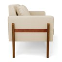 Ver imagem 4 de Sofá Namoradeira Lana Linho Base de Madeira - D'Rossi DRossi A19 Bege