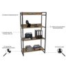 Estante para Livros Industrial 145cmx80cm 4 Prateleiras Kuadra - 5