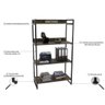 Estante para Livros Industrial 145cmx80cm 4 Prateleiras Kuadra - 5