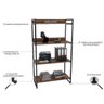 Estante para Livros Industrial 145cmx80cm 4 Prateleiras Kuadra - 5
