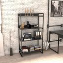 Ver imagem 1 de Estante para Livros Industrial 145cmx80cm 4 Prateleiras Kuadra