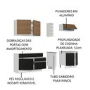 Ver imagem 5 de Armário de Cozinha Completa 220cm Branco/Rustic/Preto Parma Madesa 03