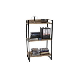 Estante para Livros Industrial 104cmx60cm 3 Prateleiras Kuadra - 2 Estante para Livros Industrial 104cmx60cm 3 Prateleiras Kuadra - 2