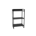 Ver imagem 3 de Estante de Livros Industrial Aço 60CMX104CM 3 Prateleiras Kuadra Preto/Onix