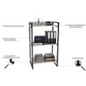 Estante para Livros Industrial 104cmx60cm 3 Prateleiras Kuadra - 5