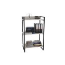 Ver imagem 2 de Estante de Livros Industrial Aço 60CMX104CM 3 Prateleiras Kuadra Branco/Snow