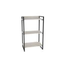 Ver imagem 3 de Estante de Livros Industrial Aço 60CMX104CM 3 Prateleiras Kuadra Branco/Snow