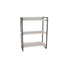 Ver imagem 3 de Estante de Livros Industrial Aço 80CMX104CM 3 Prateleiras Kuadra Branco/Snow