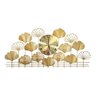 Relógio De Parede Folhas 3d Design Europeu Metal 100cm - 1