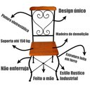 Ver imagem 2 de Sala de Jantar Tampo de Madeira Mesa com 4 Lugares Bistrô