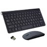 Kit Teclado Slim Com Mouse Sem Fio 2.4G Pc Notebook Preto - 1