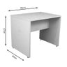 Banco para Mesa de Computador Branco MDF - 2