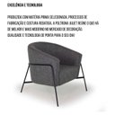 Ver imagem 4 de Poltrona Linho Mescla Base Metal Mallone