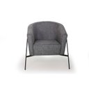 Ver imagem 2 de Poltrona Linho Mescla Base Metal Mallone
