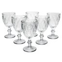 Ver imagem 1 de Jogo com 6 Taças Diamond 340ml Vidro Transparente Suco