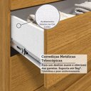 Ver imagem 5 de Cômoda Infantil 8 Gavetas 100% MDF 112cm Brincare Espresso Móveis Marrom/Cinamomo