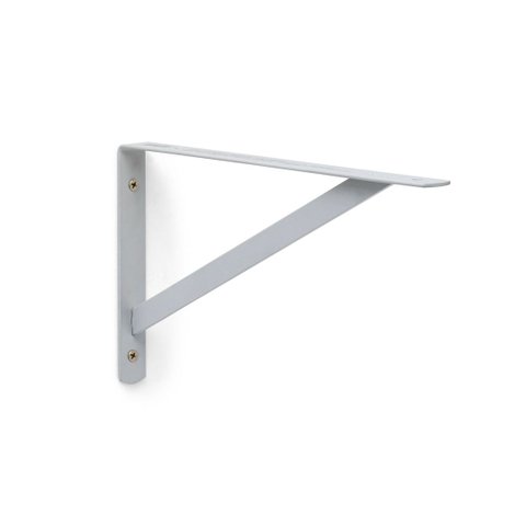 Suporte Reforçado Mão Francesa para Prateleira 25 cm Prata