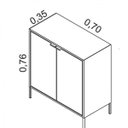 Ver imagem 4 de Balcão Multiuso 2 Portas 70cm Smart Itatiaia