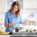 Ver imagem 7 de Conjunto de Panelas Duxtop Inox 19 Peças com Base Impactada e Tampa