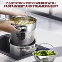 Ver imagem 4 de Conjunto de Panelas Duxtop Inox 19 Peças com Base Impactada e Tampa