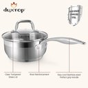 Ver imagem 3 de Conjunto de Panelas Duxtop Inox 19 Peças com Base Impactada e Tampa