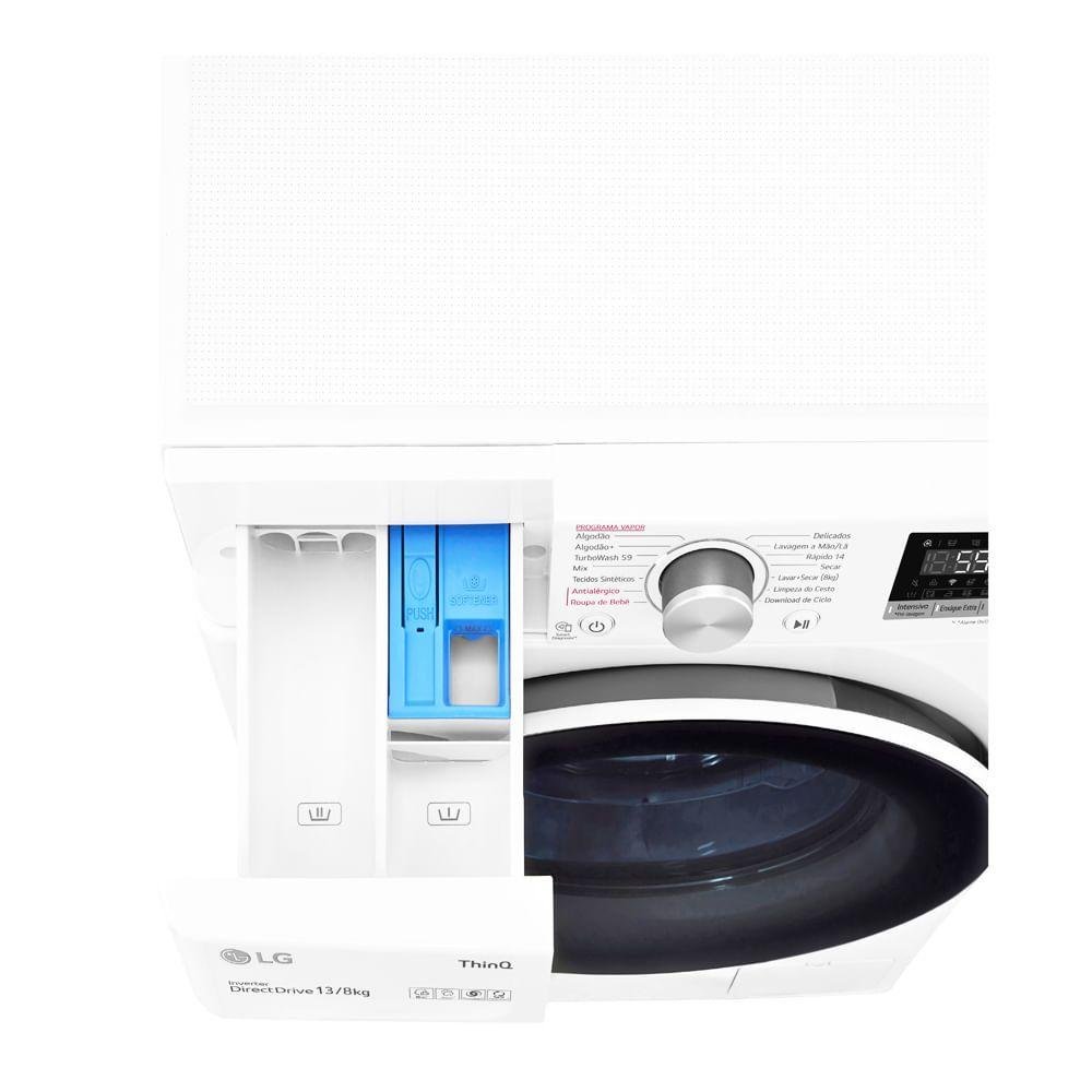 Lava e Seca Smart c/ Inteligência Artificial 13kg Lg 220V - 4