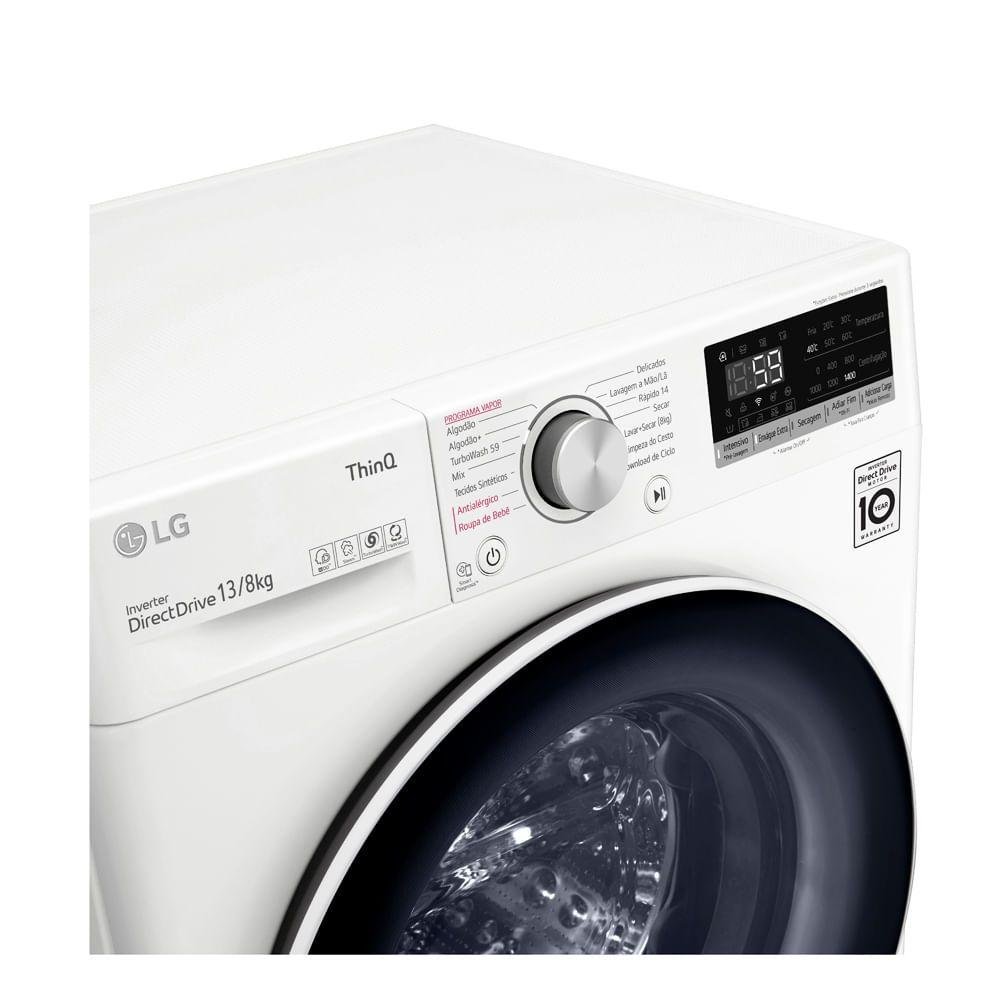 Lava e Seca Smart c/ Inteligência Artificial 13kg Lg 220V - 17