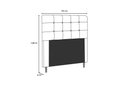 Ver imagem 2 de Cabeceira Cama Box Casal 140cm - Preto Suede