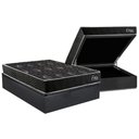 Ver imagem 1 de Cama Box Baú Casal + Colchão Ortopédico Kappesberg D28 Anatã´mico Onix + Base Crc Corano Gray