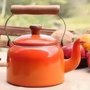 Ver imagem 2 de Chaleira Tradicional Esmaltada Laranja 1,8 L Ewel
