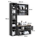 Ver imagem 3 de Conjunto para Banheiro Modulado 108cm com 3 Peças Gabinete Suspenso com Cuba Belarus