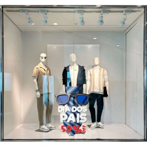 Adesivo de Vitrine Dia Dos Pais Decoração de Vitrines
