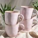 Ver imagem 4 de Jogo 6 Canecas Rosas 273ml Cerâmica Xícaras Chá Porto Brasil Litchi Degrade