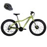 Bicicleta Fat Bike Pneu Largo Aro 26 21V Verde Oliva com Capacete - 1