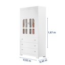 Ver imagem 3 de Guarda-Roupa Infantil 2 Portas Katatau Branco/Brilho