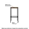 Kit Industrial com 2 Banquetas Altas - Carvalho/Preto - 2