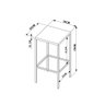 Kit Industrial com 2 Banquetas Altas - Carvalho/Preto - 4