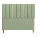 Ver imagem 3 de Cabeceria Estofada Queen 1,60m Milano Boucle - Pallazio Cor Verde Pistache