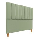 Ver imagem 2 de Cabeceria Estofada Queen 1,60m Milano Boucle - Pallazio Cor Verde Pistache