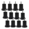 Kit Pés para Cama Box e Moveis em Geral com 6 Unidades Preto Altura de 50 Mm X 60 Mm - 1