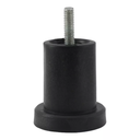 Ver imagem 4 de Kit Pés para Cama Box e Moveis em Geral com 6 Unidades Preto Altura de 50 Mm X 60 Mm